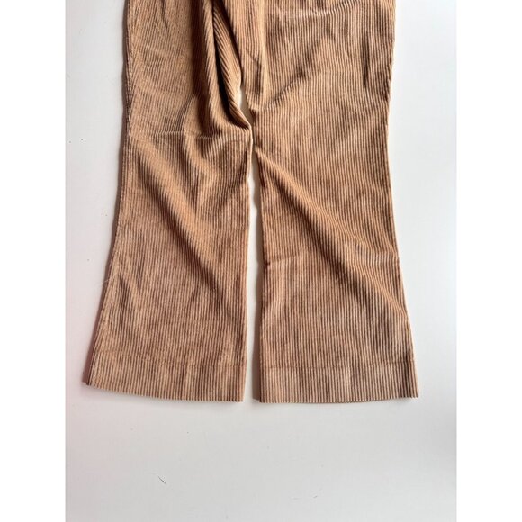 Aritzia BABATON 1-01 Albers Tan Corduroy Cropped Kick Flare Pants, Size 10 - Picture 7 of 13